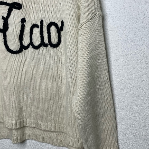 Wildfox sweater Ciao Bella pullover sz small cream - Picture 5 of 8